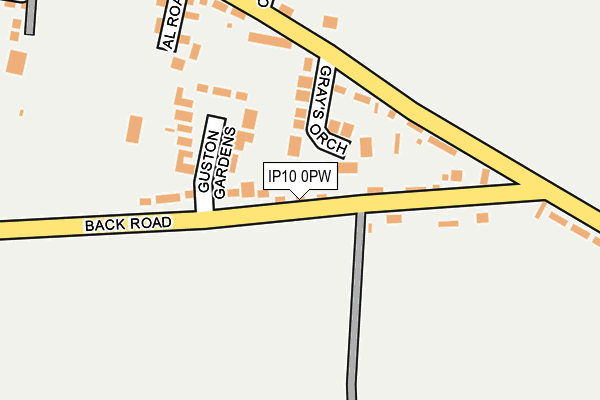 IP10 0PW map - OS OpenMap – Local (Ordnance Survey)