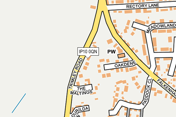 IP10 0QN map - OS OpenMap – Local (Ordnance Survey)