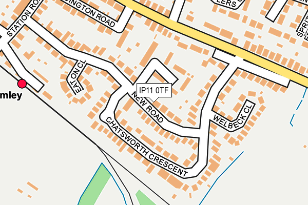 IP11 0TF map - OS OpenMap – Local (Ordnance Survey)