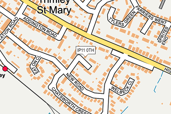 IP11 0TH map - OS OpenMap – Local (Ordnance Survey)