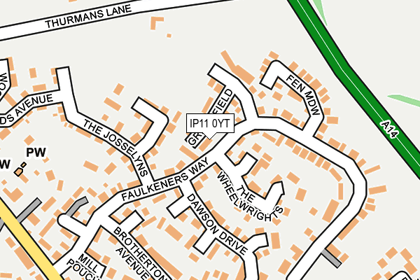 Map of UKCE LTD at local scale