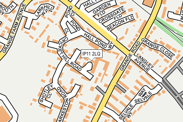 IP11 2LQ map - OS OpenMap – Local (Ordnance Survey)