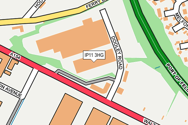 IP11 3HG map - OS OpenMap – Local (Ordnance Survey)