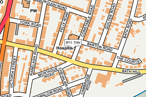 IP11 7HH map - OS OpenMap – Local (Ordnance Survey)