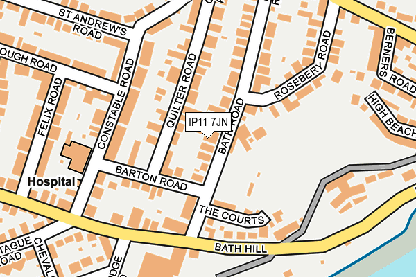 Map of EMILY HORRIGAN LTD at local scale