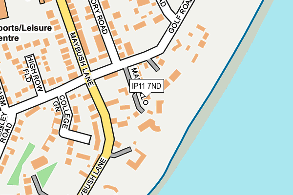 IP11 7ND map - OS OpenMap – Local (Ordnance Survey)