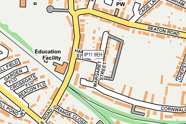 IP11 9EH map - OS OpenMap – Local (Ordnance Survey)