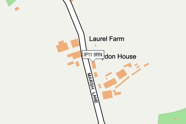 Map of P.ADAMS & SONS(FARMS)LIMITED at local scale