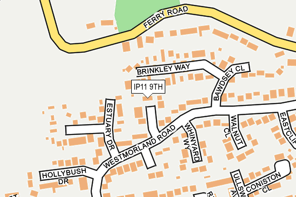 IP11 9TH map - OS OpenMap – Local (Ordnance Survey)