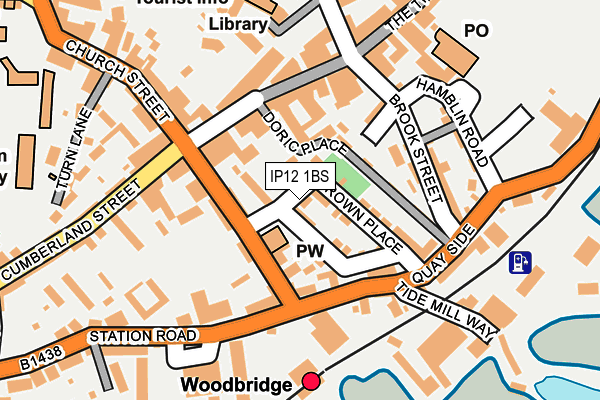 IP12 1BS map - OS OpenMap – Local (Ordnance Survey)