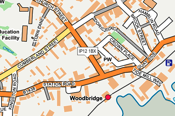 Map of MJU WOODBRIDGE LTD at local scale