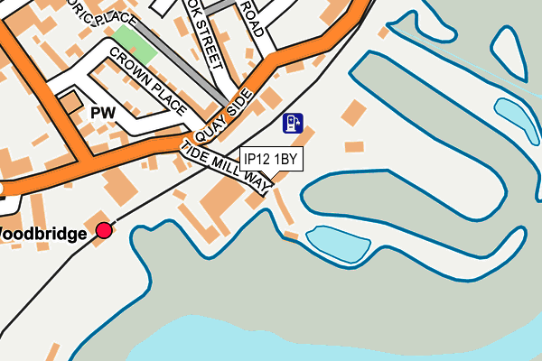 IP12 1BY map - OS OpenMap – Local (Ordnance Survey)