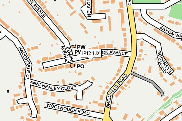 Map of WARWICK TAKEAWAY LTD at local scale