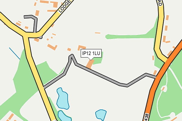 IP12 1LU map - OS OpenMap – Local (Ordnance Survey)