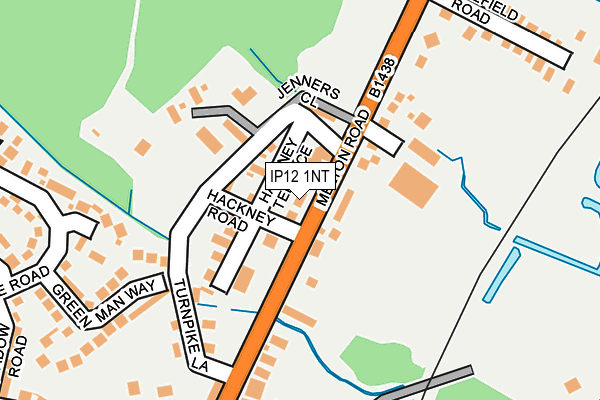 IP12 1NT map - OS OpenMap – Local (Ordnance Survey)