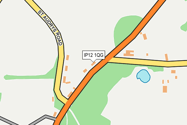 IP12 1QG map - OS OpenMap – Local (Ordnance Survey)