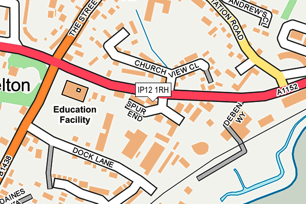 IP12 1RH map - OS OpenMap – Local (Ordnance Survey)