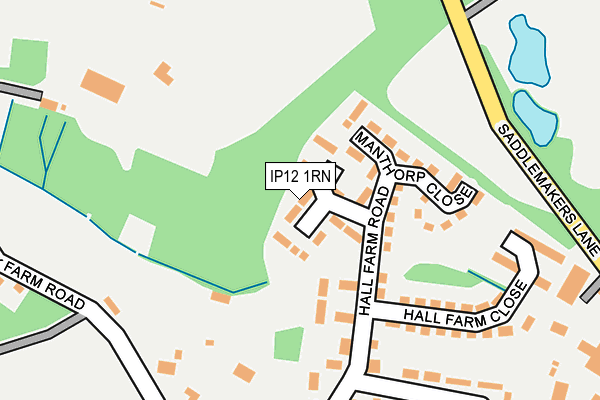 IP12 1RN map - OS OpenMap – Local (Ordnance Survey)