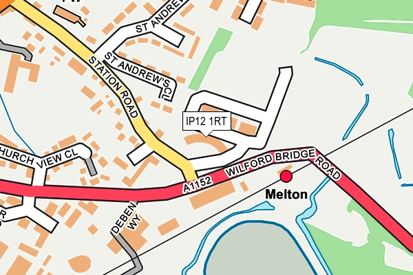 IP12 1RT map - OS OpenMap – Local (Ordnance Survey)