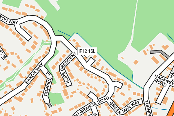 IP12 1SL map - OS OpenMap – Local (Ordnance Survey)