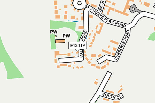 IP12 1TP map - OS OpenMap – Local (Ordnance Survey)