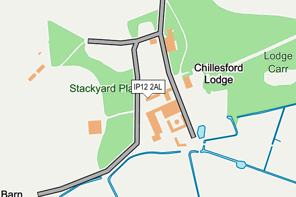 IP12 2AL map - OS OpenMap – Local (Ordnance Survey)