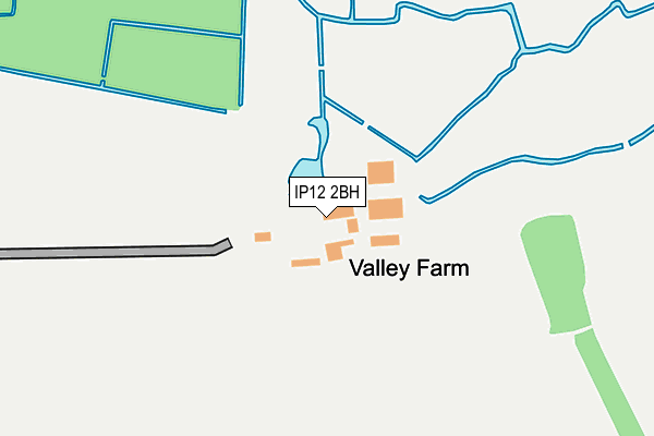 IP12 2BH map - OS OpenMap – Local (Ordnance Survey)