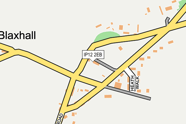 IP12 2EB map - OS OpenMap – Local (Ordnance Survey)