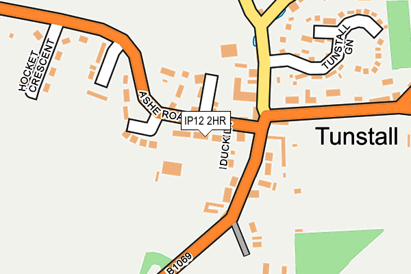 IP12 2HR map - OS OpenMap – Local (Ordnance Survey)