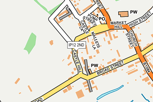 IP12 2ND map - OS OpenMap – Local (Ordnance Survey)
