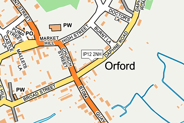 IP12 2NH map - OS OpenMap – Local (Ordnance Survey)