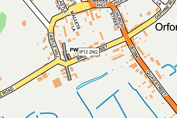 IP12 2NQ map - OS OpenMap – Local (Ordnance Survey)