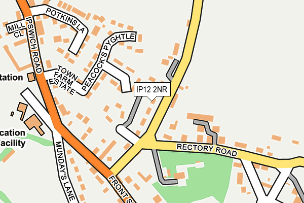 IP12 2NR map - OS OpenMap – Local (Ordnance Survey)