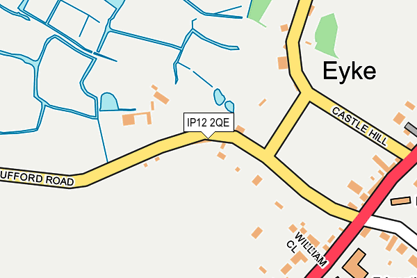 IP12 2QE map - OS OpenMap – Local (Ordnance Survey)