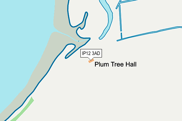 IP12 3AD map - OS OpenMap – Local (Ordnance Survey)