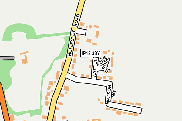 IP12 3BY map - OS OpenMap – Local (Ordnance Survey)