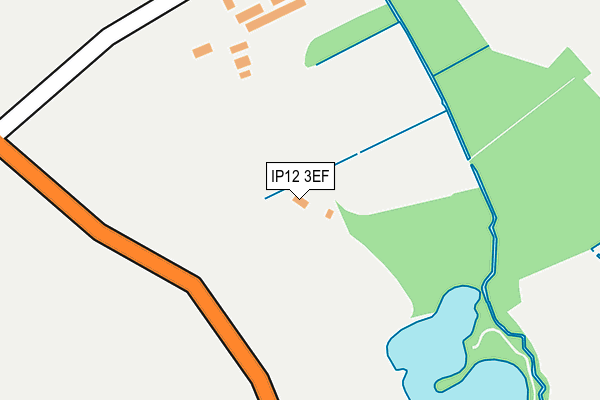 IP12 3EF map - OS OpenMap – Local (Ordnance Survey)
