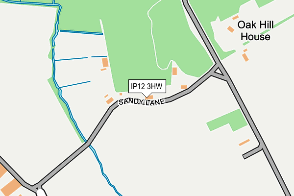 IP12 3HW map - OS OpenMap – Local (Ordnance Survey)