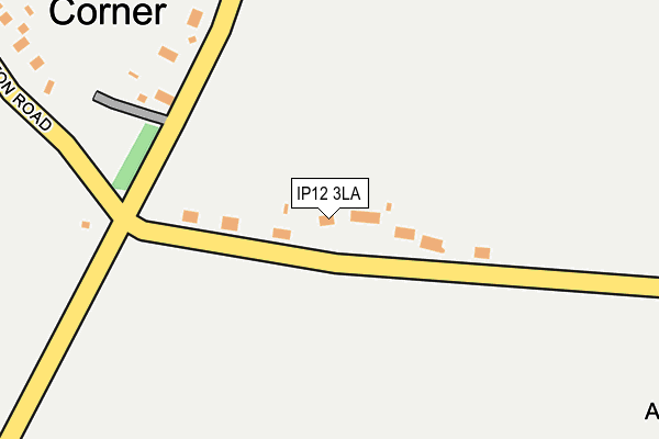 IP12 3LA map - OS OpenMap – Local (Ordnance Survey)