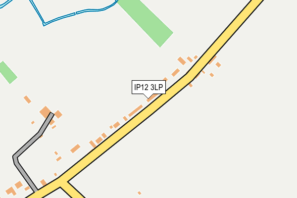 IP12 3LP map - OS OpenMap – Local (Ordnance Survey)