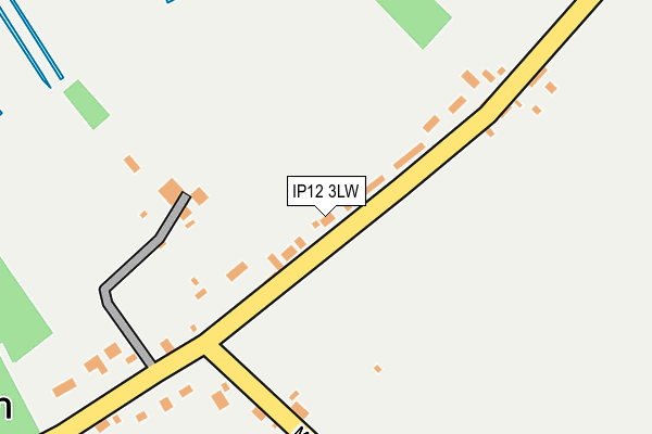 IP12 3LW map - OS OpenMap – Local (Ordnance Survey)