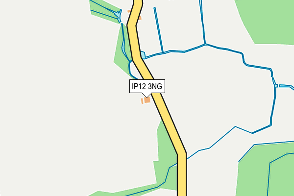 IP12 3NG map - OS OpenMap – Local (Ordnance Survey)