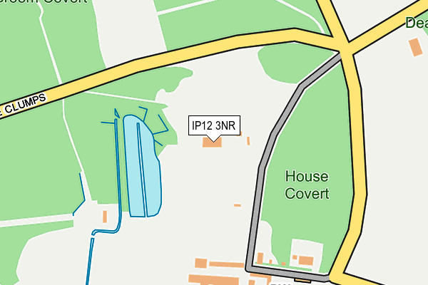 IP12 3NR map - OS OpenMap – Local (Ordnance Survey)