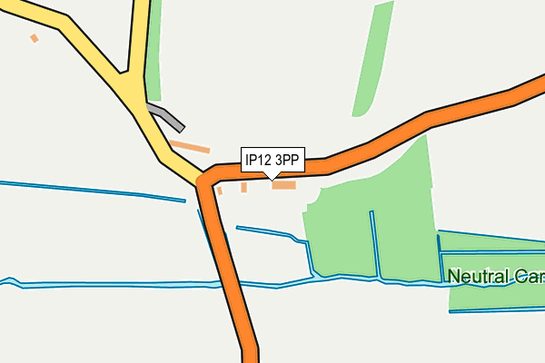 IP12 3PP map - OS OpenMap – Local (Ordnance Survey)