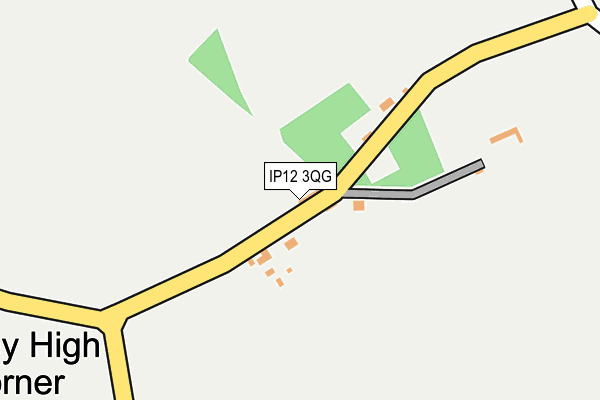 IP12 3QG map - OS OpenMap – Local (Ordnance Survey)