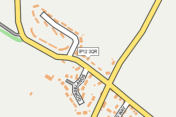 IP12 3QR map - OS OpenMap – Local (Ordnance Survey)