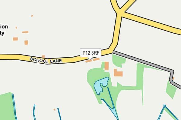 IP12 3RF map - OS OpenMap – Local (Ordnance Survey)