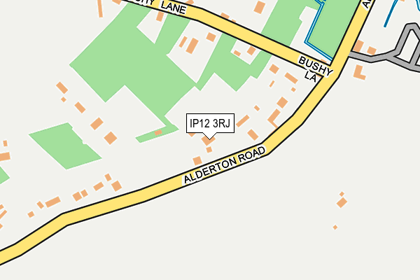 IP12 3RJ map - OS OpenMap – Local (Ordnance Survey)