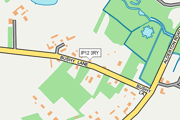 IP12 3RY map - OS OpenMap – Local (Ordnance Survey)