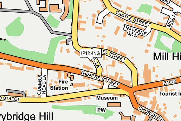 IP12 4NG map - OS OpenMap – Local (Ordnance Survey)